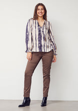 Melba Flounce Blouse - Earth Tones