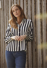 Melba Printed Blouse - Nautic Stripe