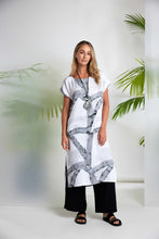 Grey Abstract Print Tunic