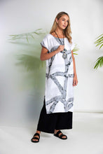Grey Abstract Print Tunic