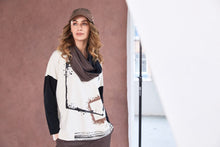 Two-Tone Soft Jersey Loop Scarf