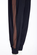 Two-Tone Jogger Trousers - Black & Cocoa