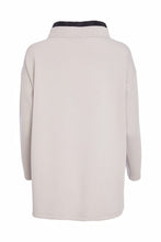 Two-Tone Tunic with Pocket - Taupe & Black