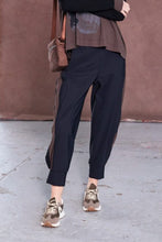 Two-Tone Jogger Trousers - Black & Cocoa