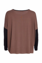 Brown Graphic Long Sleeve Top