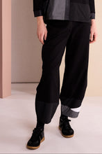 Black Contrast Panel Balloon Trousers