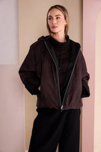 Chocolate Contrast Hooded Jacket