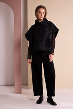 Black Spot Panel Wide-Leg Trousers