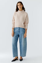 Oui Roll Neck Knit - Sepia Rose
