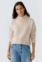 Oui Roll Neck Knit - Sepia Rose