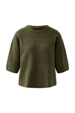 Oui Short Sleeve Knit - Khaki