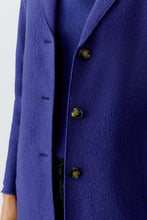Wool Blend Coat – Royal Blue