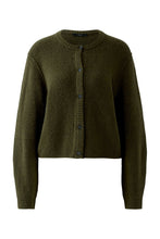Wool Blend Cardigan in Khaki