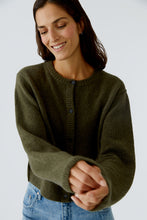 Wool Blend Cardigan in Khaki