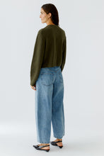 Wool Blend Cardigan in Khaki