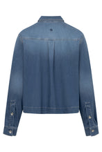 Cropped Denim Shirt Jacket