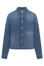 Cropped Denim Shirt Jacket