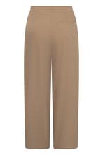 Wide Leg Pleated Trousers - Toffee