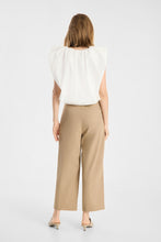 Wide Leg Pleated Trousers - Toffee