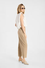 Wide Leg Pleated Trousers - Toffee