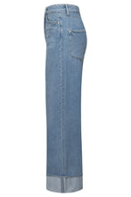 Wide Leg Turn-Up Denim Jeans