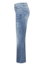 Cropped Flare Washed Denim Jeans