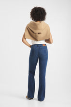 Mid Wash Flared Denim Jeans