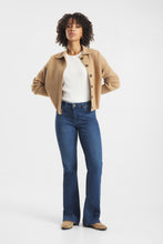 Mid Wash Flared Denim Jeans