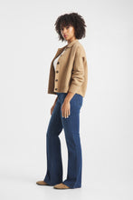 Mid Wash Flared Denim Jeans
