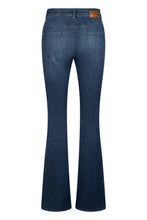 Mid Wash Flared Denim Jeans