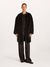 Reversible Faux Fur Long Coat