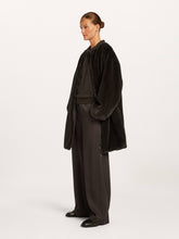 Reversible Faux Fur Long Coat