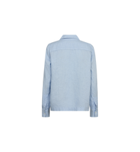Enna Linen Pocket Blouse - Skyway