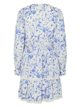 Elin Mini Dress - Blue & White