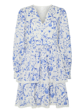 Elin Mini Dress - Blue & White