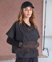 Black Sport Luxe Layered Top