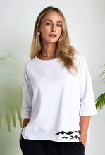 Minimal Wave Print Top