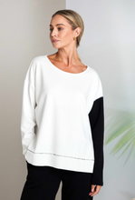 Two-Tone Relaxed Sweatshirt