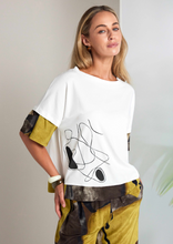 Abstract Line Print Top