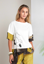 Abstract Line Print Top