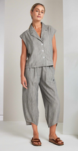 Grey Relaxed Cropped Trousers