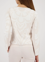 Cream Jacquard Zip Jacket