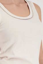 Embellished Trim Tank Top