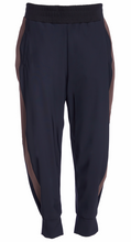 Two-Tone Jogger Trousers - Black & Cocoa