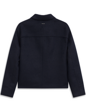 Navy Wool Blend Jacket