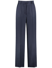 Wide-Leg Trousers - Navy