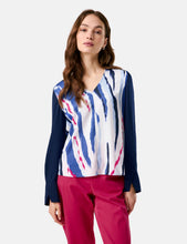 V- Neckline Blouse - Printed