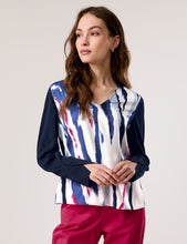 V- Neckline Blouse - Printed