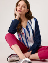 V- Neckline Blouse - Printed