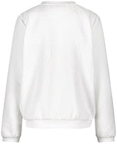 Textured Fabric Sweatshirt - Off White